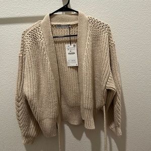 Zara Chunky Knit Wrap Sweater